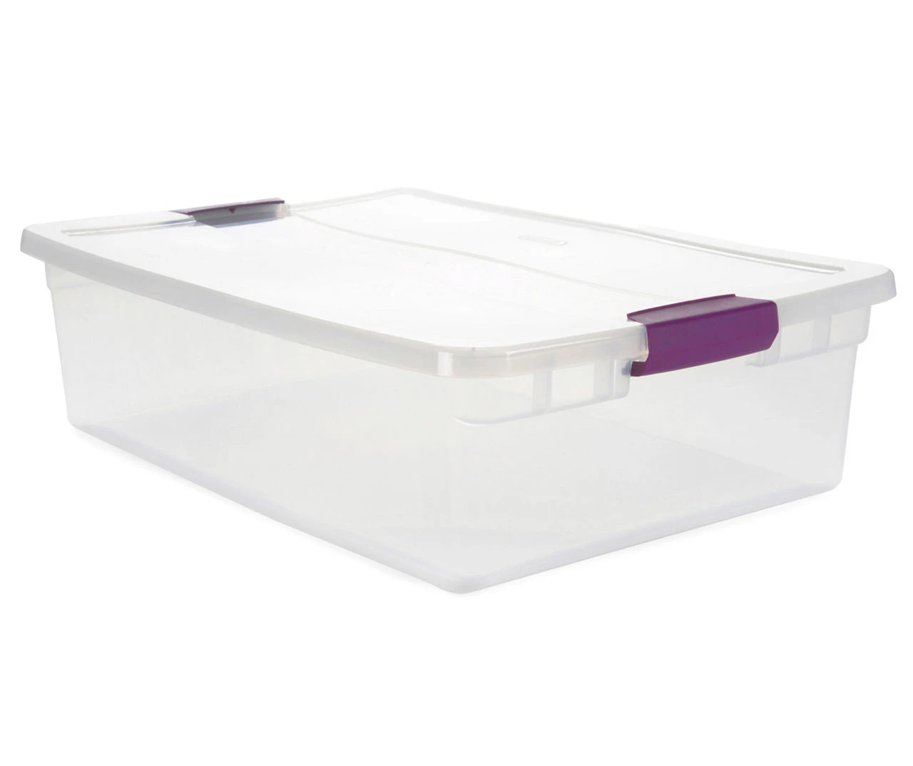 32-Quart Clear Latch Storage Tote 1 32-Quart Clear Latch Storage Tote
