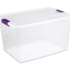 66-Quart Clear Latch Storage Tote
