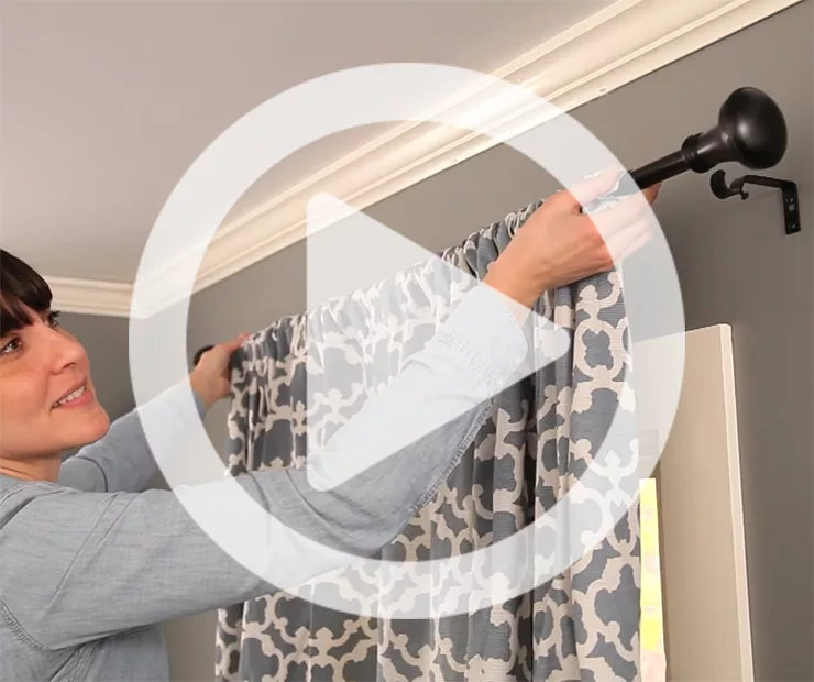 Brown Curtain Rod, (28" - 48") 2 Brown Curtain Rod, (28" - 48") - Image 2