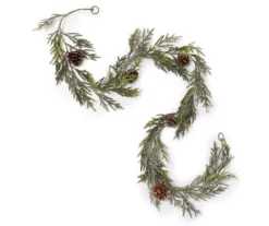 Glitter Pinecone Garland, (6')