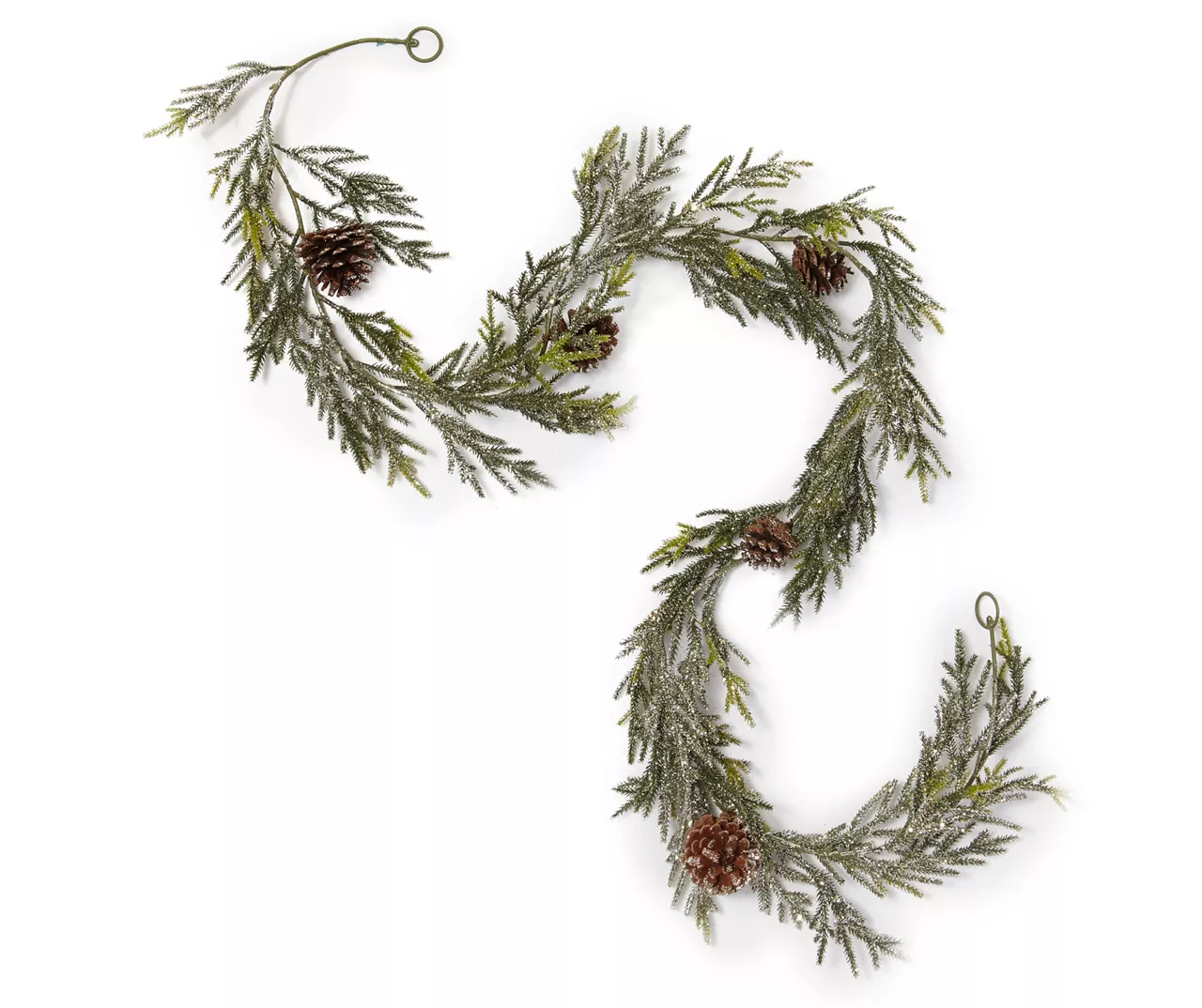 Glitter Pinecone Garland, (6') 1 Glitter Pinecone Garland, (6')