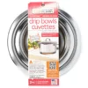 Style A Chrome Drip Bowls, 2-Pack