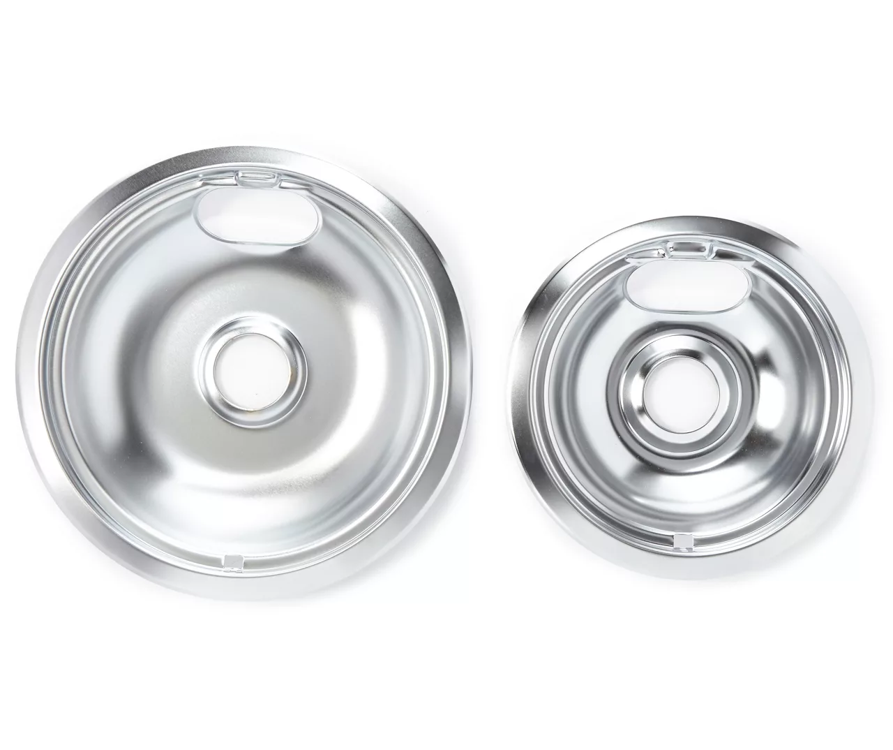 Style A Chrome Drip Bowls, 2-Pack 2 Style A Chrome Drip Bowls, 2-Pack - Image 2