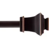 Vaughn Copper Antique Style Curtain Rod, (28" - 48")