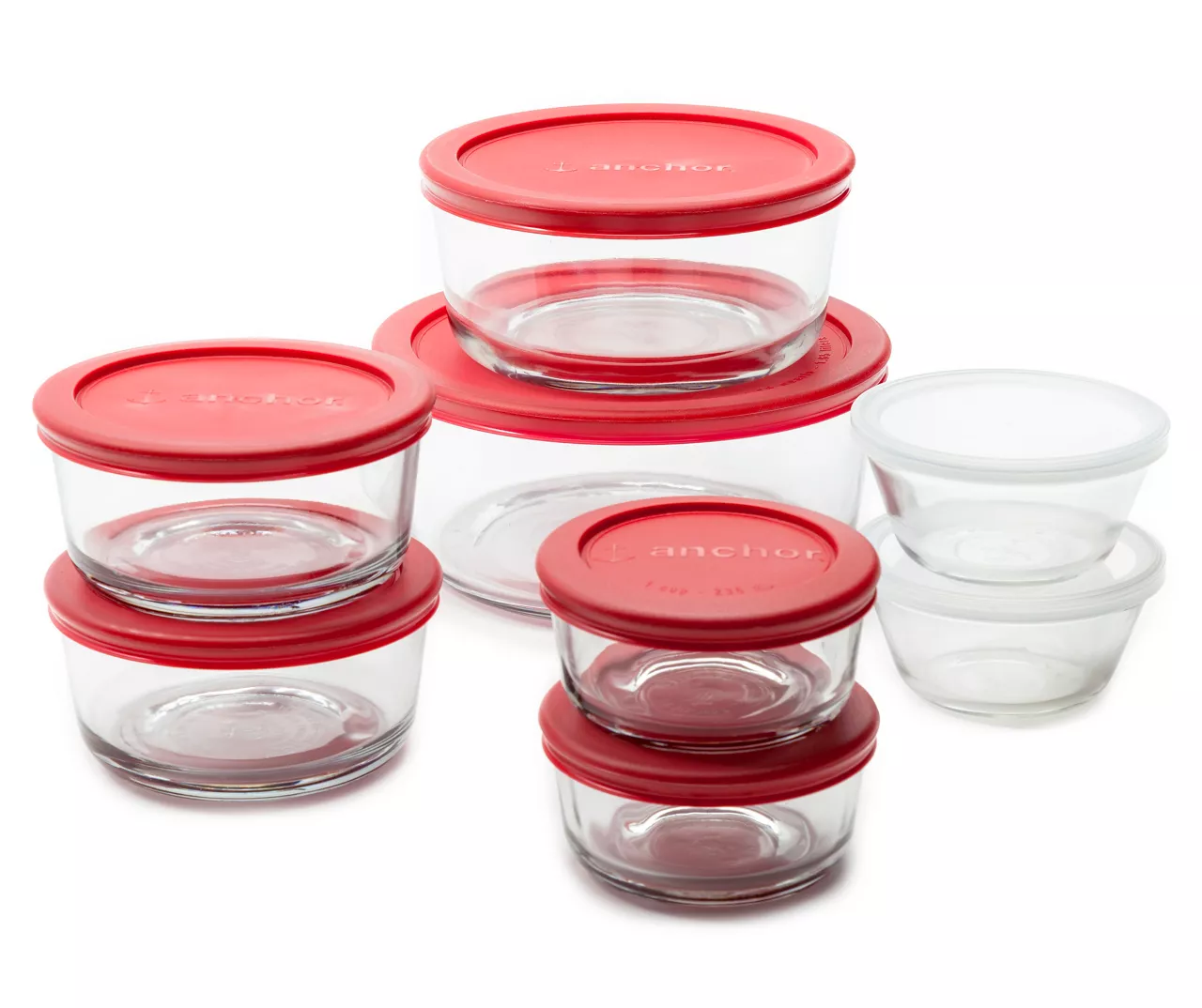 Glass Food Storage Set With Lids, 16-Piece 1 Glass Food Storage Set With Lids, 16-Piece