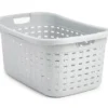 Gray Weave Laundry Basket