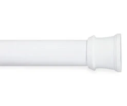 White Fashion Shower Rod, (24" - 40")