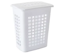 White LiftTop Plastic Hamper
