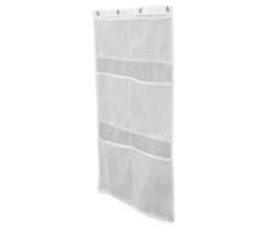 White Mesh 6-Pocket Bath Organizer