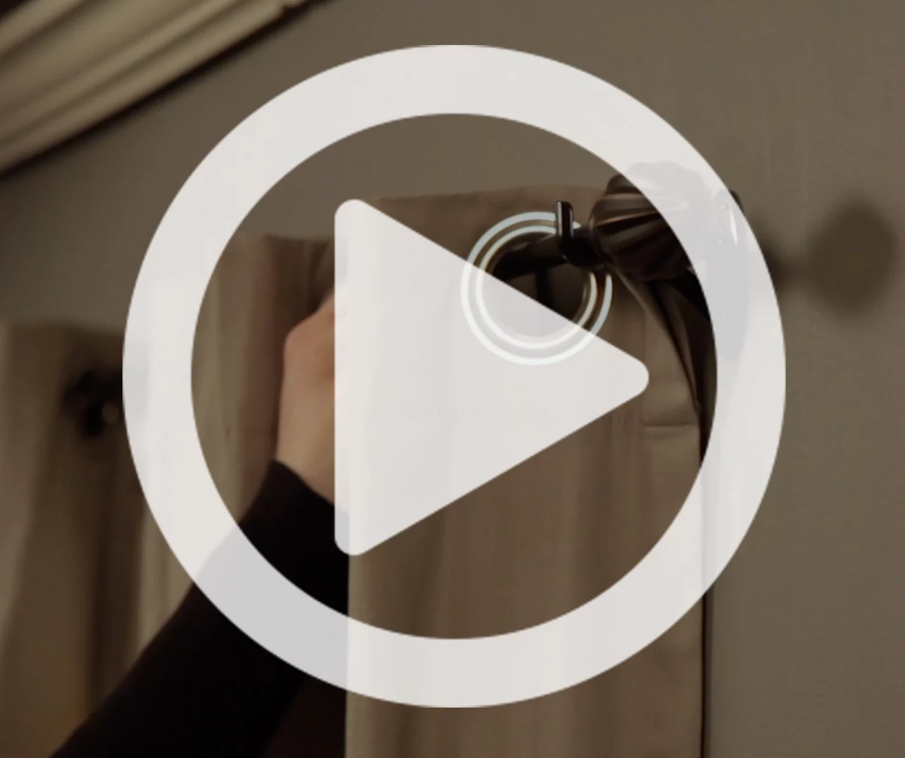 Waverly Black Adjustable Curtain Rod, (42" - 120") 2 Waverly Black Adjustable Curtain Rod, (42" - 120") - Image 2