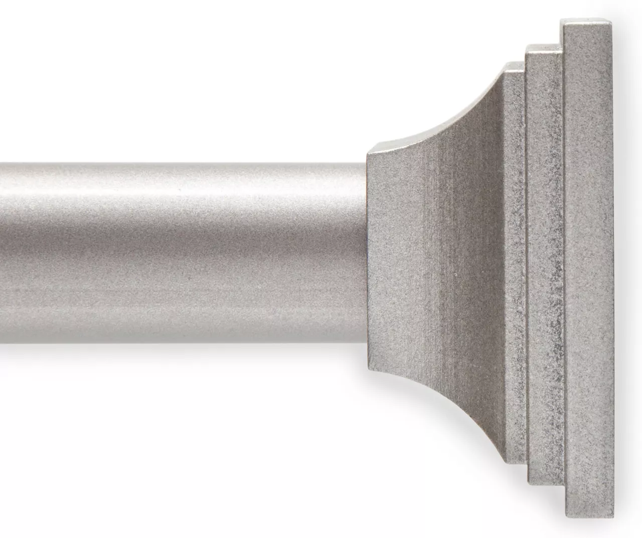 Pewter Decorative Shower Rod 1 Pewter Decorative Shower Rod