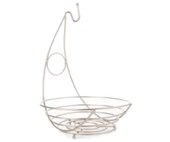 Satin Nickel Banana Tree & Fruit Basket