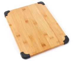 Bamboo Cutting Board With Non-Slip Corners, (11" X 14")
