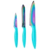 Color Series Rainbow Titanium Knife 3-Piece Set