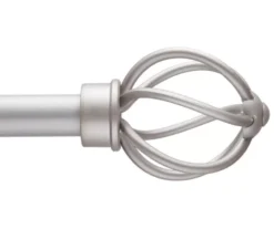 Tyrell Pewter Adjustable Curtain Rod, (42" - 120")