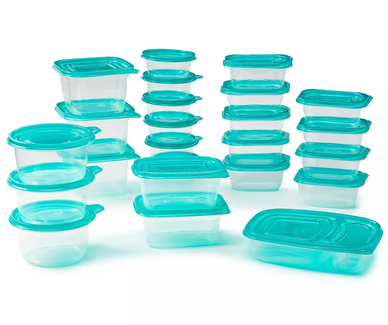 Teal All Purpose Storage Containers, 50-Piece Set 2 Teal All Purpose Storage Containers, 50-Piece Set - Image 2