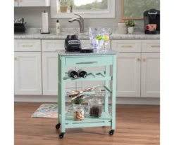 Smith Granite Top Kitchen Cart With Storage Basket -Cuisinart Store 810389659 B0 1