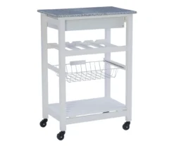 Smith Granite Top Kitchen Cart With Storage Basket -Cuisinart Store 810389661 A0 4