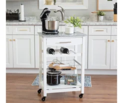 Smith Granite Top Kitchen Cart With Storage Basket -Cuisinart Store 810389661 B0 1