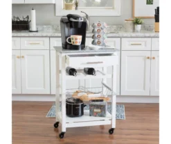Smith Granite Top Kitchen Cart With Storage Basket -Cuisinart Store 810389661 B8