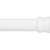 White Tension Shower Rod, (42" - 72")