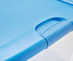 Clear & Summer Blue Latching Storage Tote -Cuisinart Store 810390805 A8 2