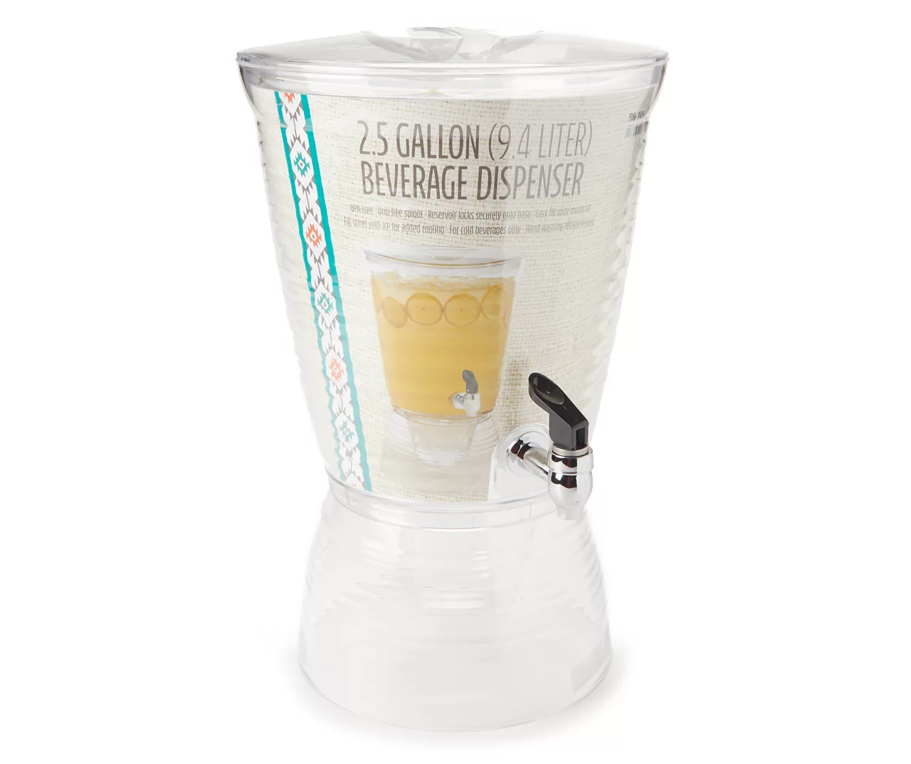 Clear Acrylic 2.5-Gallon Beverage Dispenser 1 Clear Acrylic 2.5-Gallon Beverage Dispenser