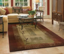 Gilson Red & Tan Area Rug, (5'3" X 7'6") -Cuisinart Store 810413013 6