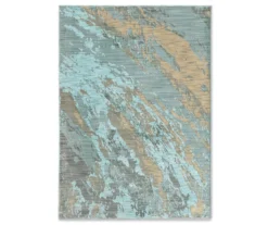Dorsey Blue Formation Area Rug, (5'3" X 7'6")