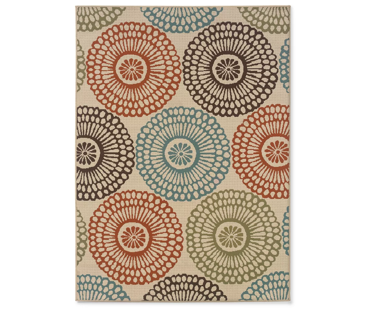 Somerville Beige Outdoor Area Rug, (3'7" X 5'6") 1 Somerville Beige Outdoor Area Rug, (3'7" X 5'6")