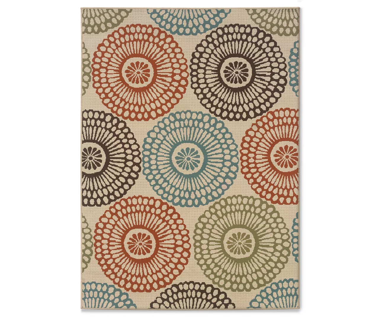 Somerville Beige Outdoor Area Rug, (5'3" X 7'6") 1 Somerville Beige Outdoor Area Rug, (5'3" X 7'6")