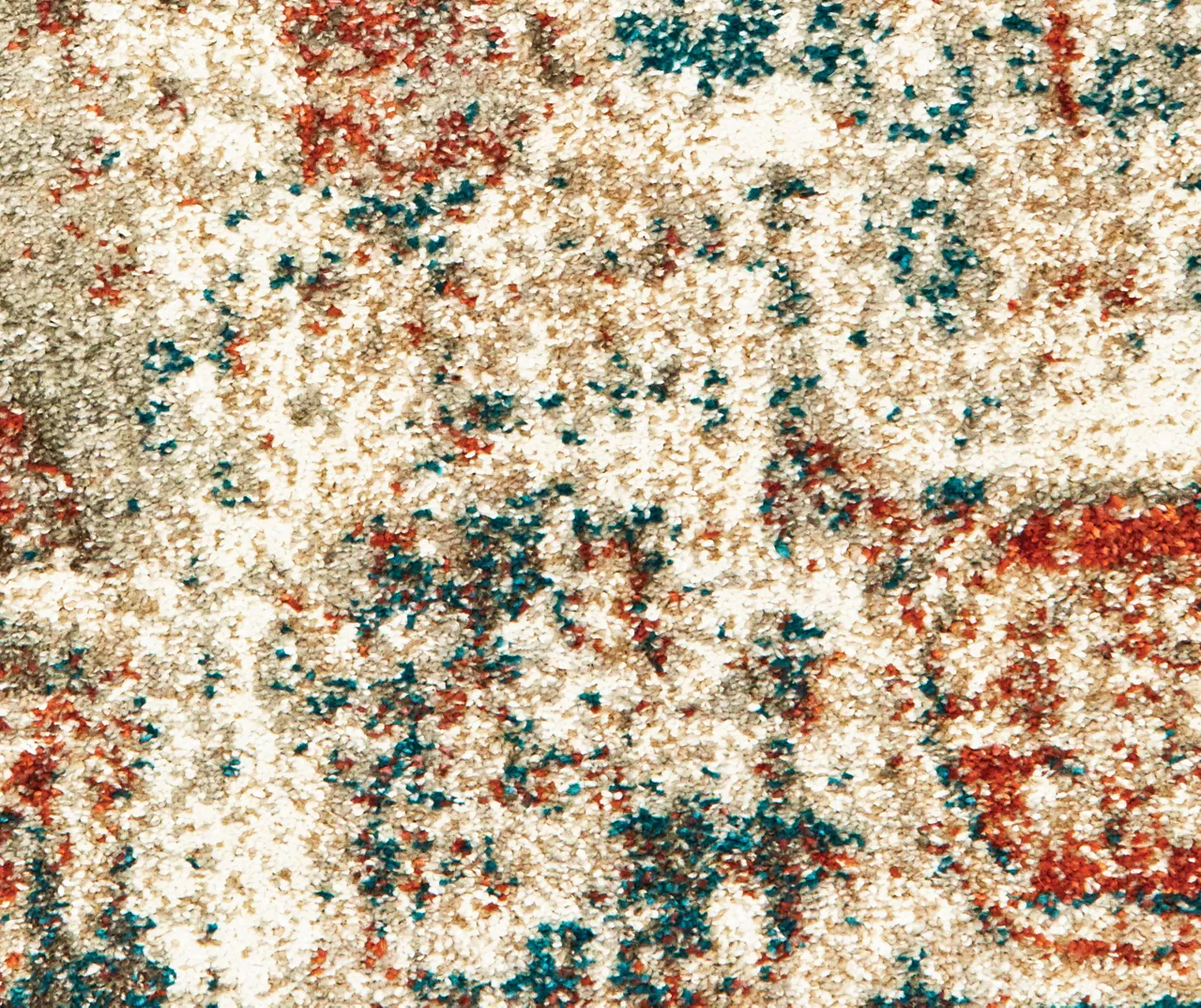 Myia Orange & Blue Abstract Area Rug, (3'10" X 5'5") 5 Myia Orange & Blue Abstract Area Rug, (3'10" X 5'5") - Image 5