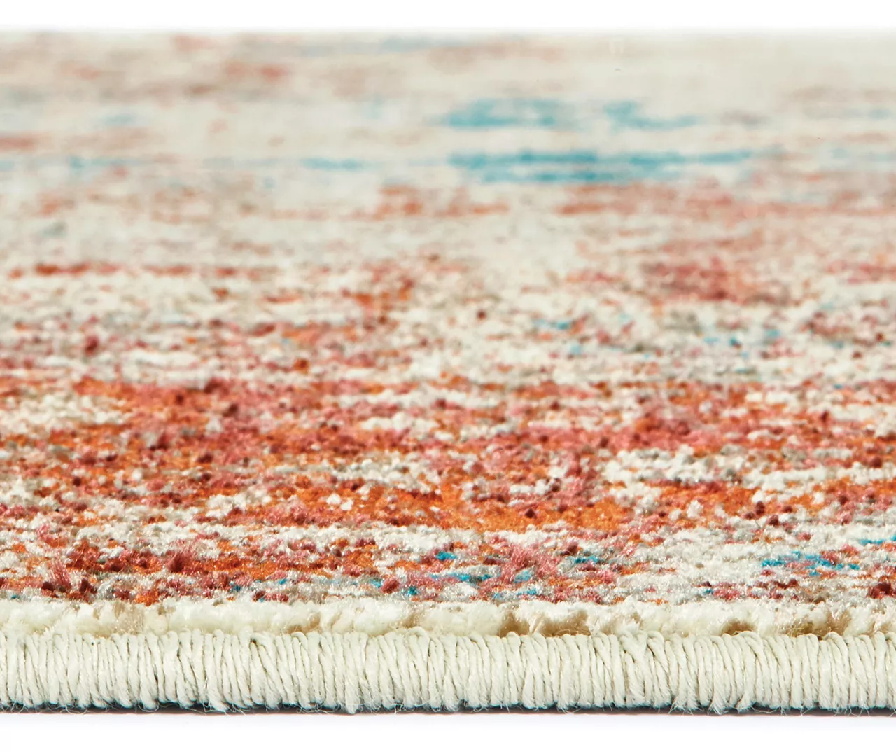 Myia Orange & Blue Abstract Area Rug, (3'10" X 5'5") 6 Myia Orange & Blue Abstract Area Rug, (3'10" X 5'5") - Image 6
