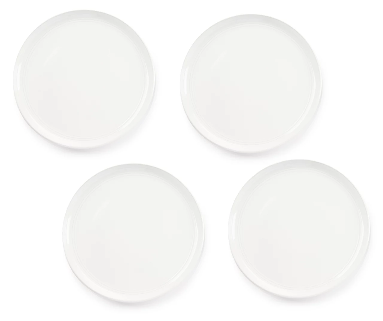 White Stoneware Dinner Plates, 4-Pack 1 White Stoneware Dinner Plates, 4-Pack
