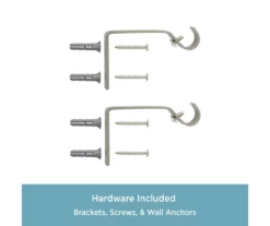 Italian Black Petite Cafe Decorative Window Curtain Rod, (28" - 48") 9 Italian Black Petite Cafe Decorative Window Curtain Rod, (28" - 48") -Cuisinart Store 810430285 5