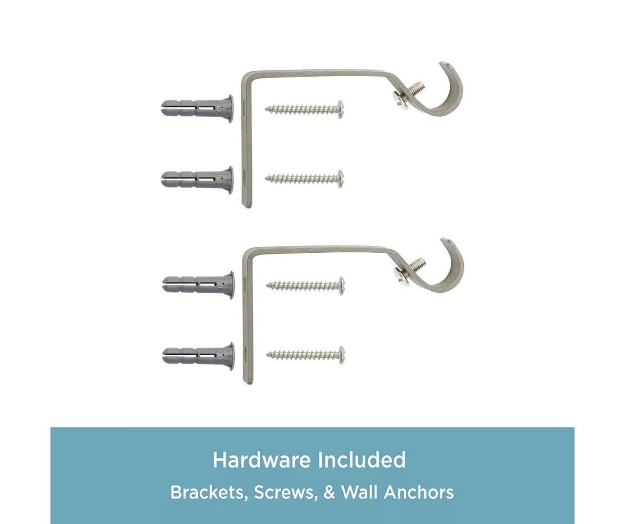 Italian Black Petite Cafe Decorative Window Curtain Rod, (28" - 48") 5 Italian Black Petite Cafe Decorative Window Curtain Rod, (28" - 48") - Image 5