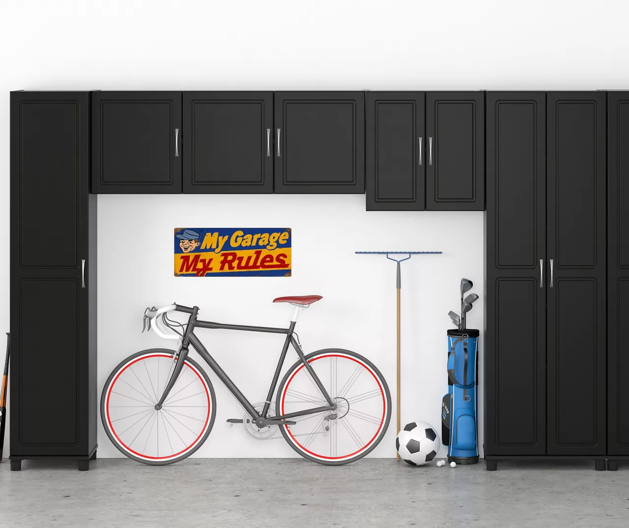 Evolution Ross Black 54" Wall Cabinet 5 Evolution Ross Black 54" Wall Cabinet - Image 5