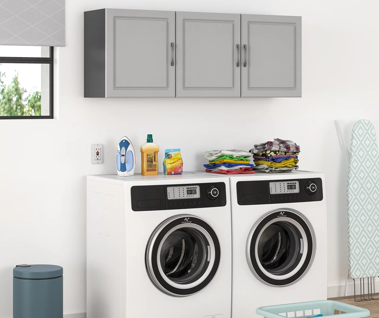 Evolution Ross Gray 54" Wall Cabinet 1 Evolution Ross Gray 54" Wall Cabinet