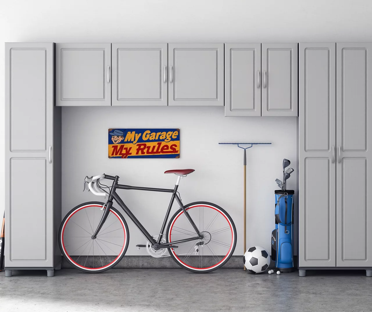 Evolution Ross Gray 54" Wall Cabinet 6 Evolution Ross Gray 54" Wall Cabinet - Image 6