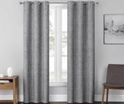 Eclipse River Blackout Grommet Curtain Panel Pair, (84")