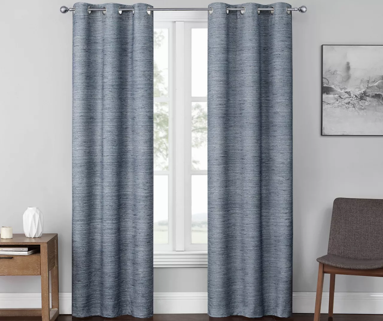 Eclipse River Blackout Grommet Curtain Panel Pair, (84") 2 Eclipse River Blackout Grommet Curtain Panel Pair, (84") - Image 2