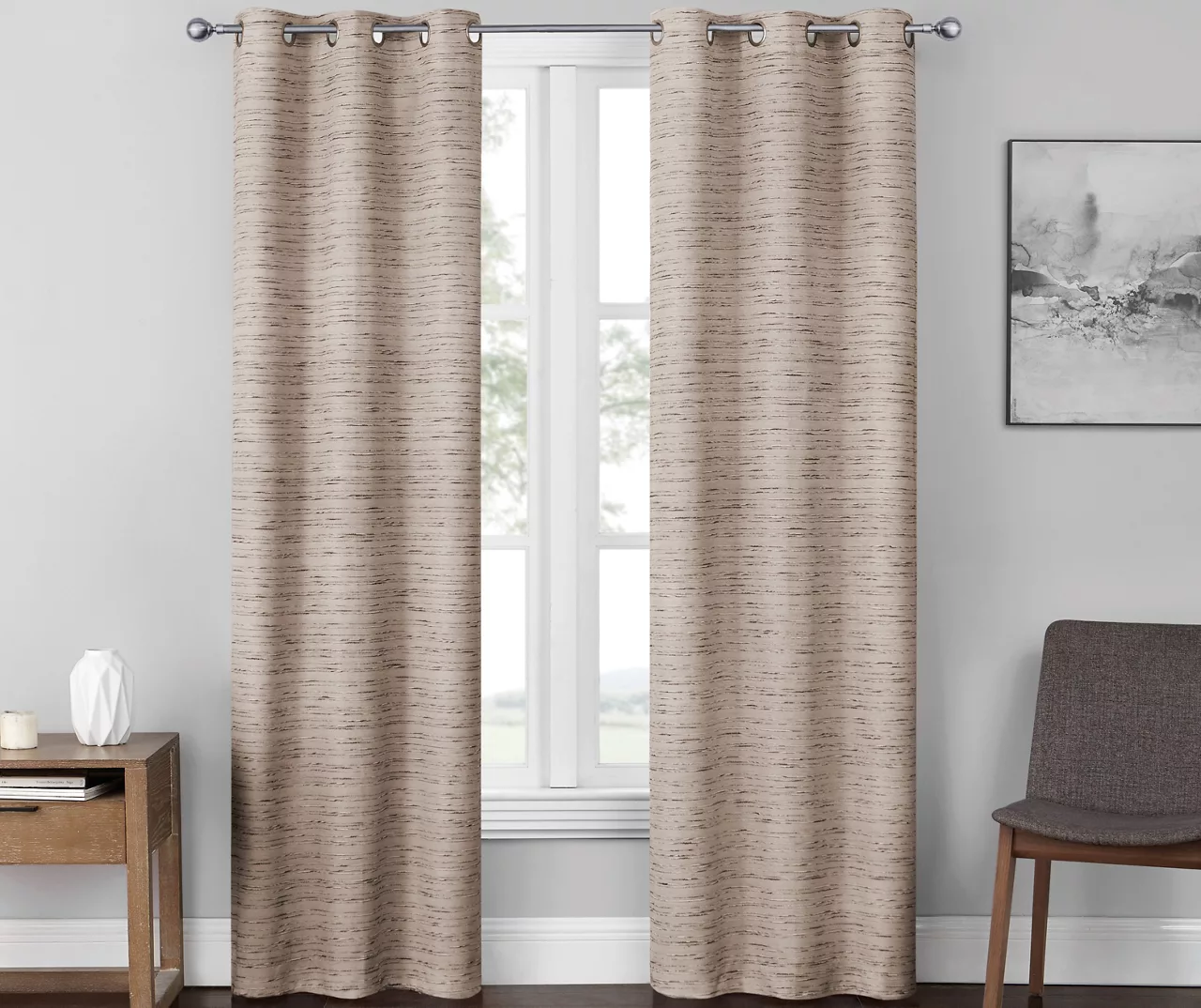 Eclipse River Blackout Grommet Curtain Panel Pair, (84") 5 Eclipse River Blackout Grommet Curtain Panel Pair, (84") - Image 5