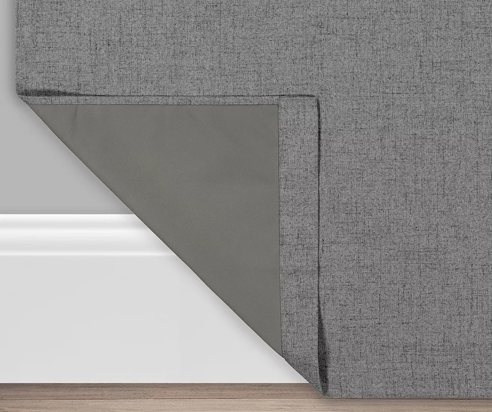 Anya Gray Blackout Rod Pocket Curtain Panel Pair, (63") 3 Anya Gray Blackout Rod Pocket Curtain Panel Pair, (63") - Image 3