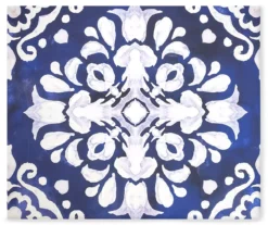 Indigo Medallion Canvas