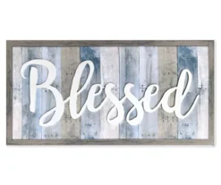 "Blessed" Distressed Canvas