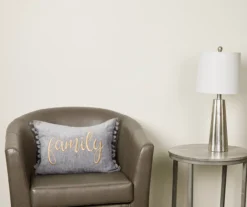 "Family" Gray Lumbar Throw Pillow 5 "Family" Gray Lumbar Throw Pillow -Cuisinart Store 810461680 2