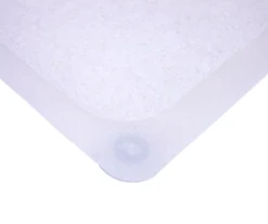 Clear Loofah Texture Bathtub Mat, (17" X 29")