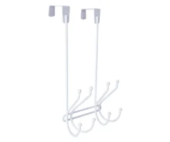 White Over-the-Door Storage Hook