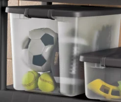 Gray 50-Quart Storage Shelf Tote 9 Gray 50-Quart Storage Shelf Tote -Cuisinart Store 810463790 2