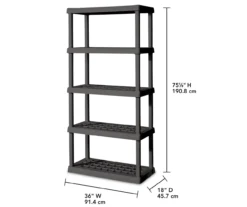 Gray 5-Tier Storage Shelf -Cuisinart Store 810463802 1